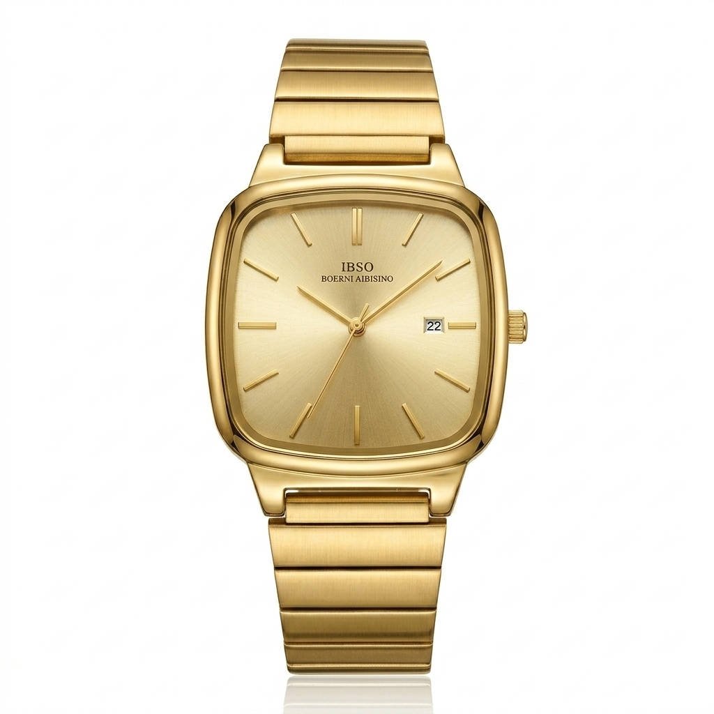 IBSO Classic Gold Vintage Square Watch