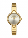 Elegant Choice: IBSO Luxury Women's Gold Watch with Silver Sunray Dial