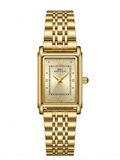 Modern Luxury: IBSO Elegant Tank-Style Gold Watch for Women
