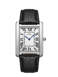 IBSO Luxury Rectangular Quartz Watch - Classic Black Leather Strap