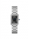 Cartier Tank Must Automatic - Black Dial & Steel Bracelet Watch