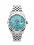Rolex Datejust 41 - Tiffany Turquoise Arabic Dial & Silver Jubilee Bracelet