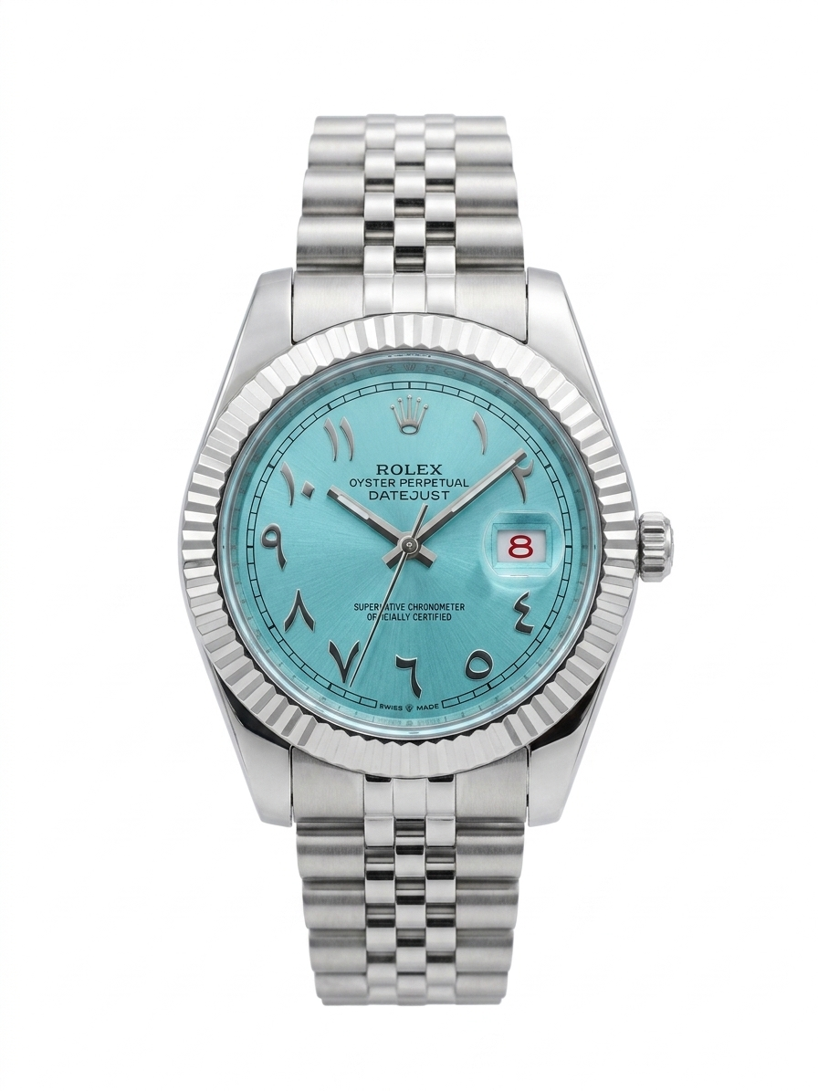 Rolex Datejust 41 - Tiffany Turquoise Arabic Dial & Silver Jubilee Bracelet
