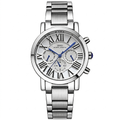 IBSO Luxury Business Watch - Silver Stainless Steel with Roman Numeral Dial