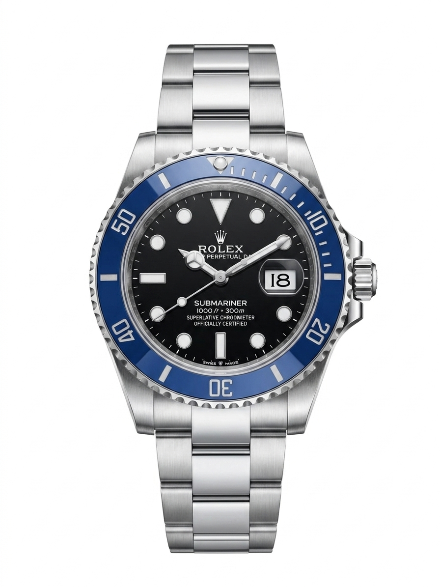 Rolex Submariner Blue Bezel Automatic Men's Watch
