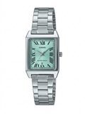 Casio Tank Retro Quartz Watch - Tiffany Blue Dial & Roman Numerals