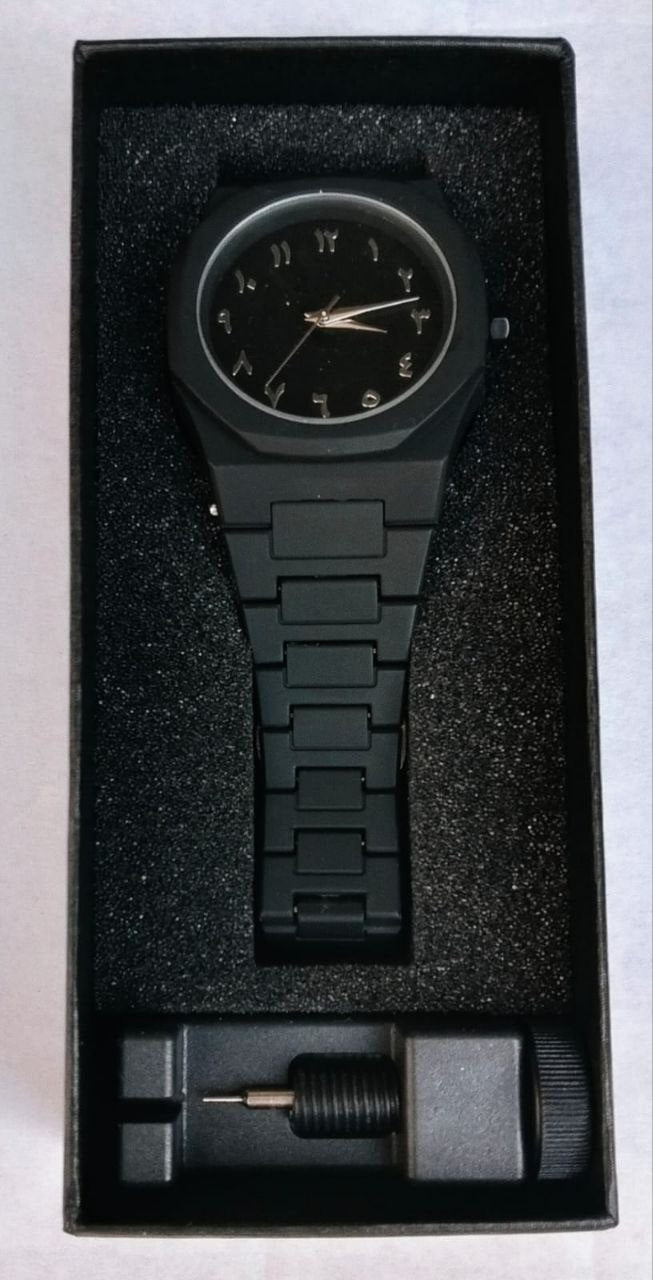 Carbon Silver Dial Men