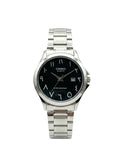 Casio Enticer Men's Watch Stainless Steel Band Black Dial with Arabic Numerals