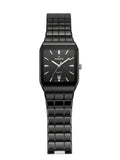Rado Integral Black Ceramic Watch – Sleek Square Dial with Silver Accents
