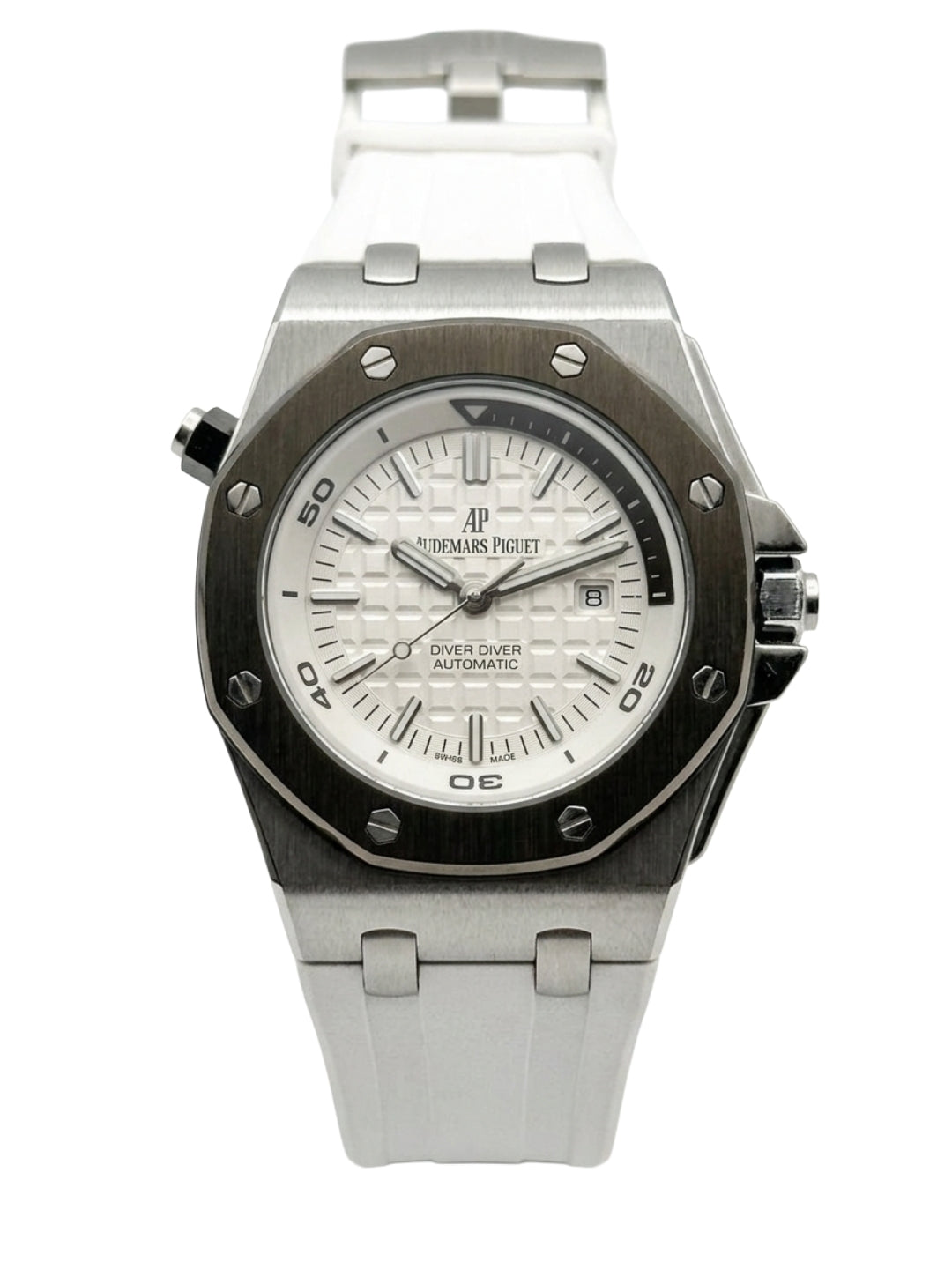 Audemars Piguet Royal Oak Offshore Diver - White Dial & Rubber Strap Watch