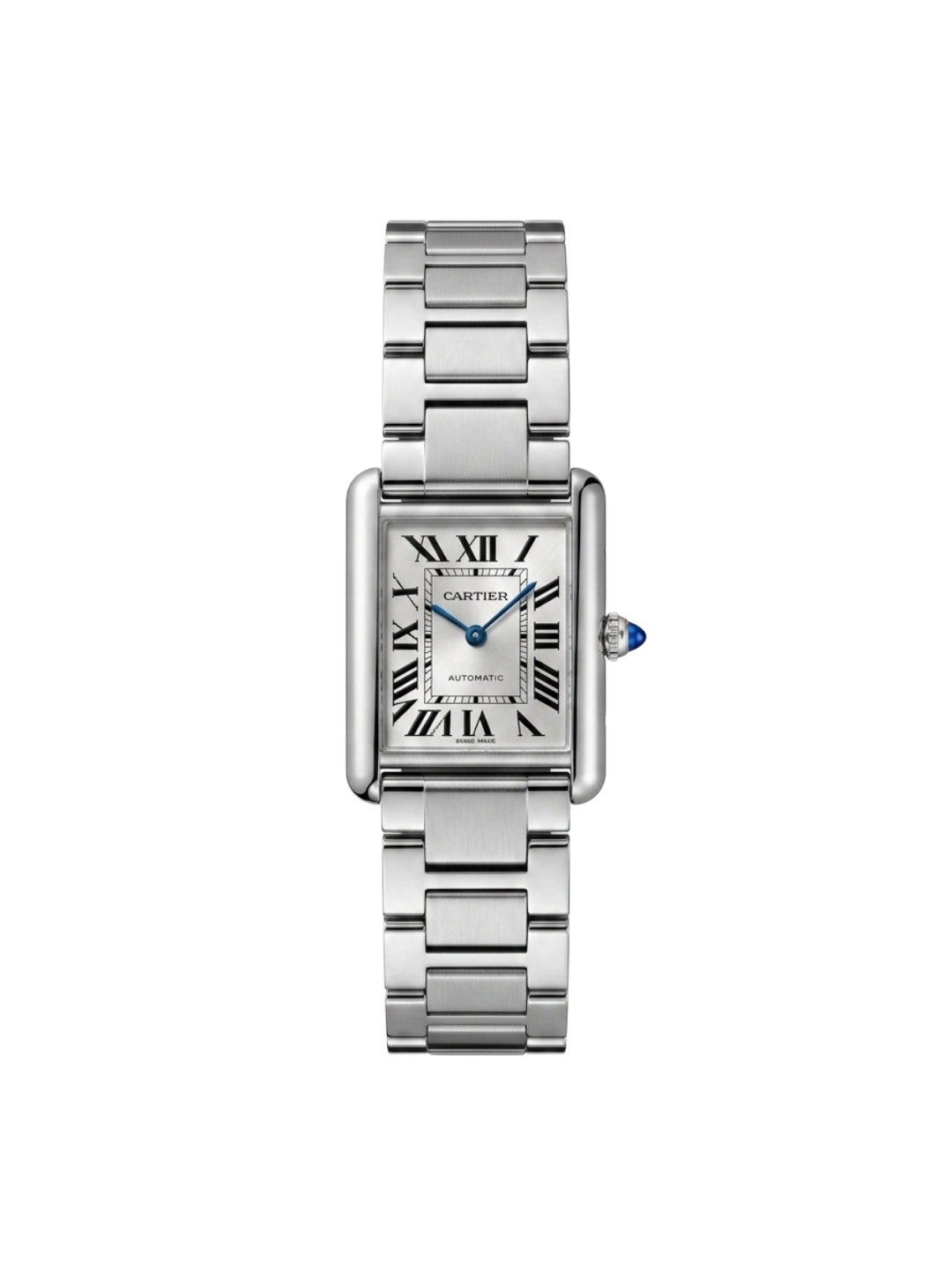 Cartier Tank Must Automatic - Silver Dial Stainless Steel Watch