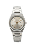 Bestwin Luxury Octagonal Watch - Sunray Silver Dial & Full Steel Bracelet